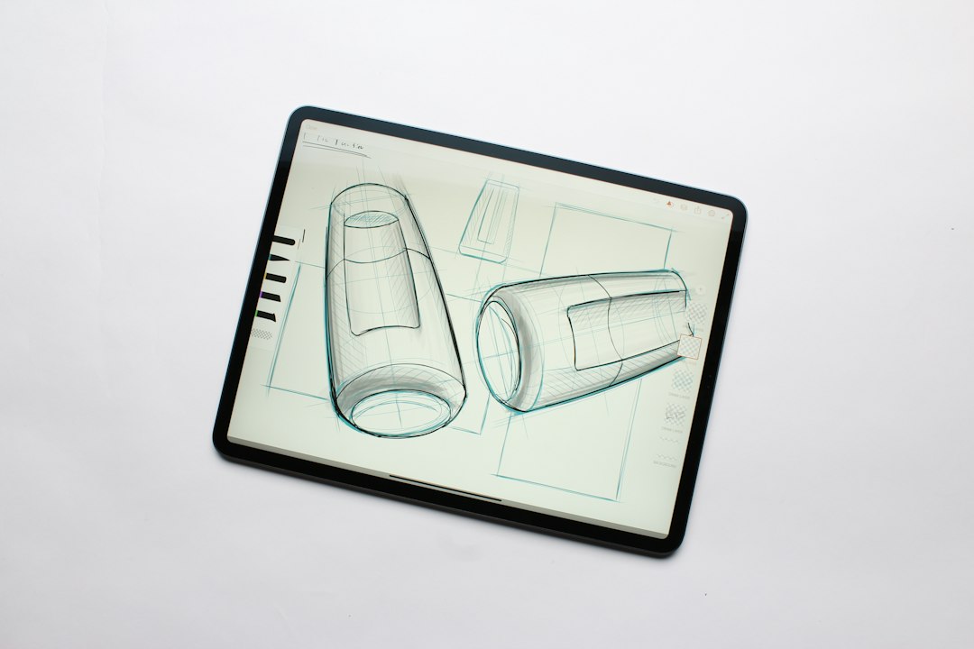 Industrial designer sketching the visual appearance of a product